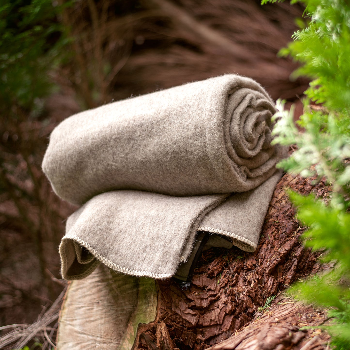 Camping/Bushcraft Wool Blanket- Natural Beige