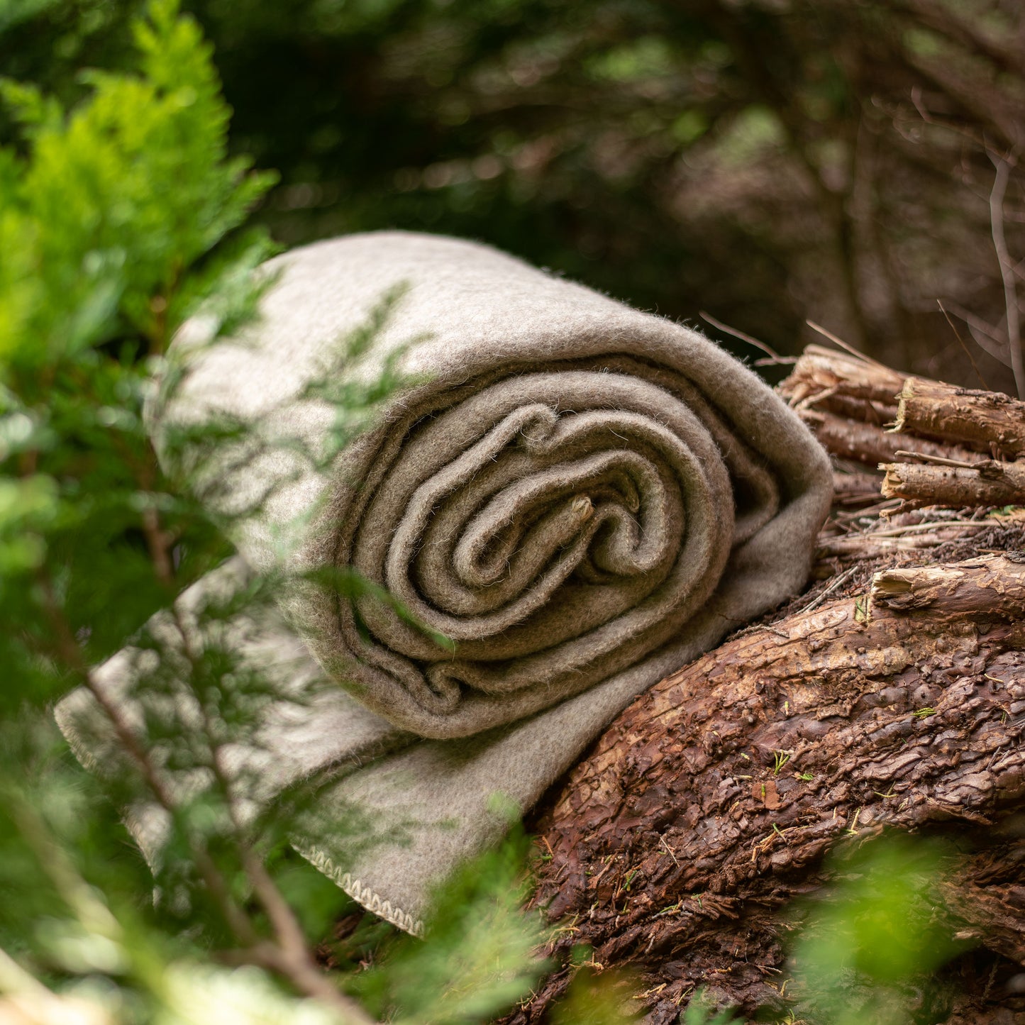 Camping/Bushcraft Wool Blanket- Natural Beige