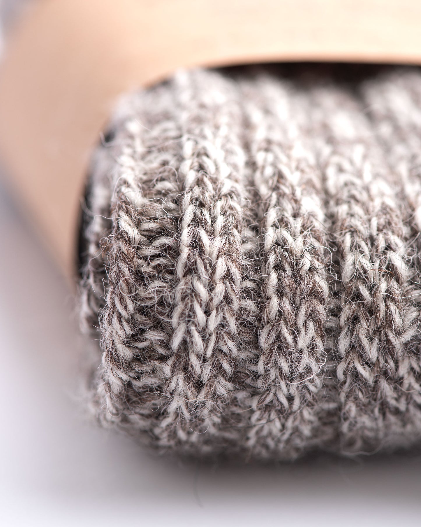 100% Wool Irish Aran Socks | Natural Mix