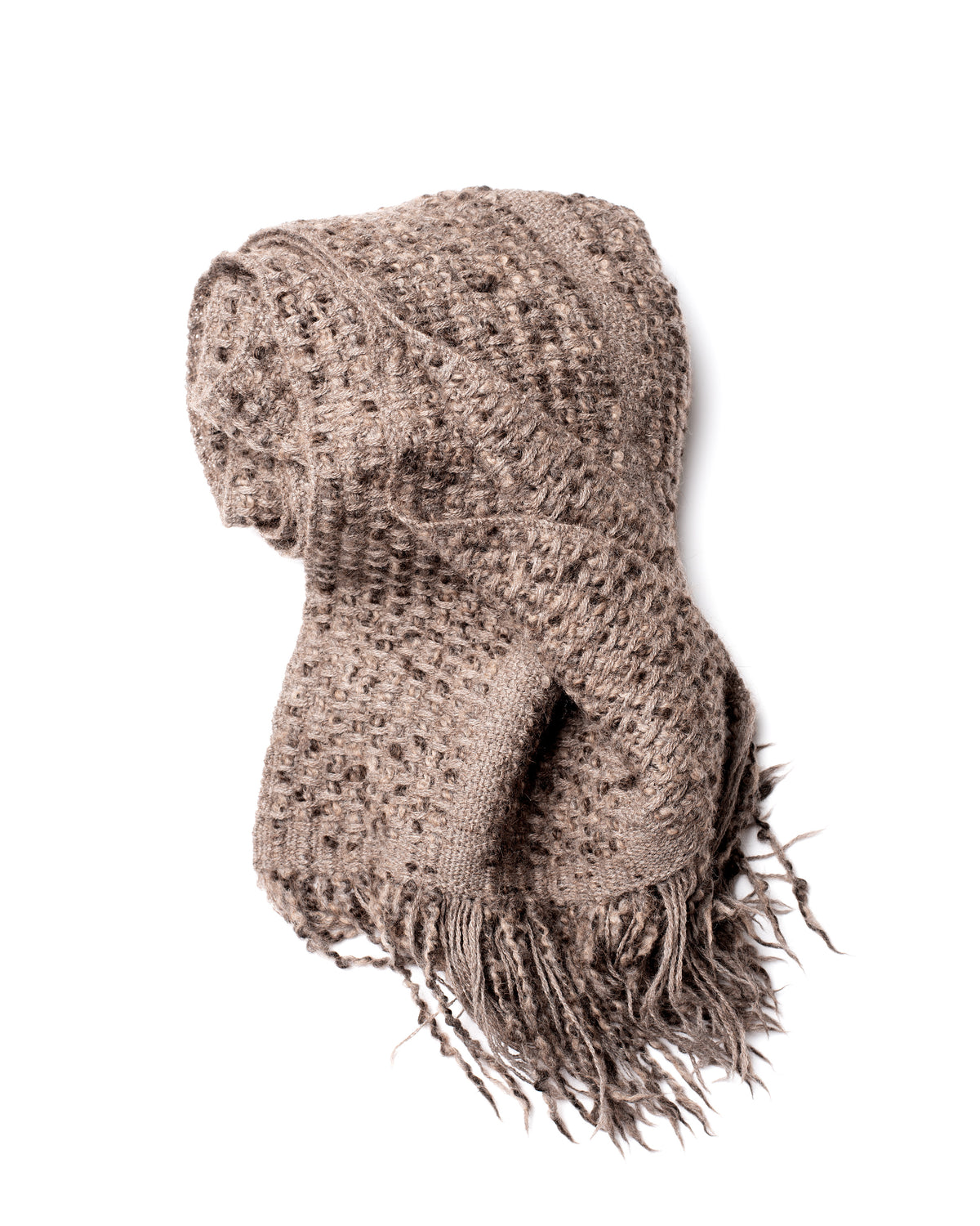 Merino & Alpaca Bouclé Shawl