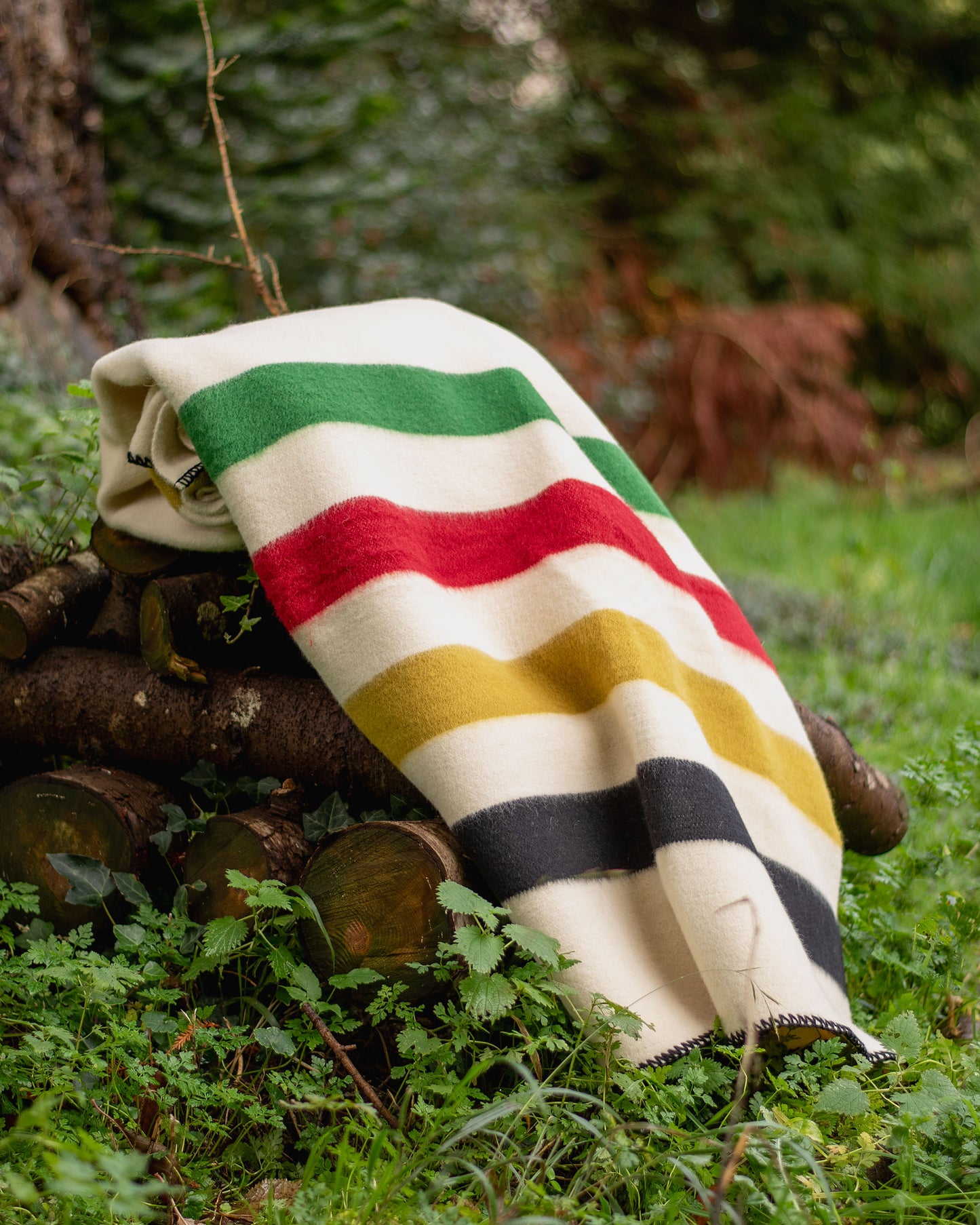 Pure Wool Blanket - Rainbow