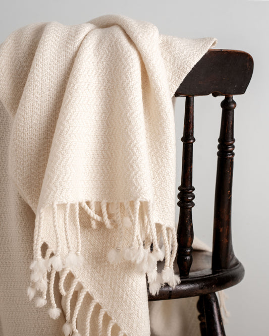Extra Soft Merino Wool Blanket - Herringbone