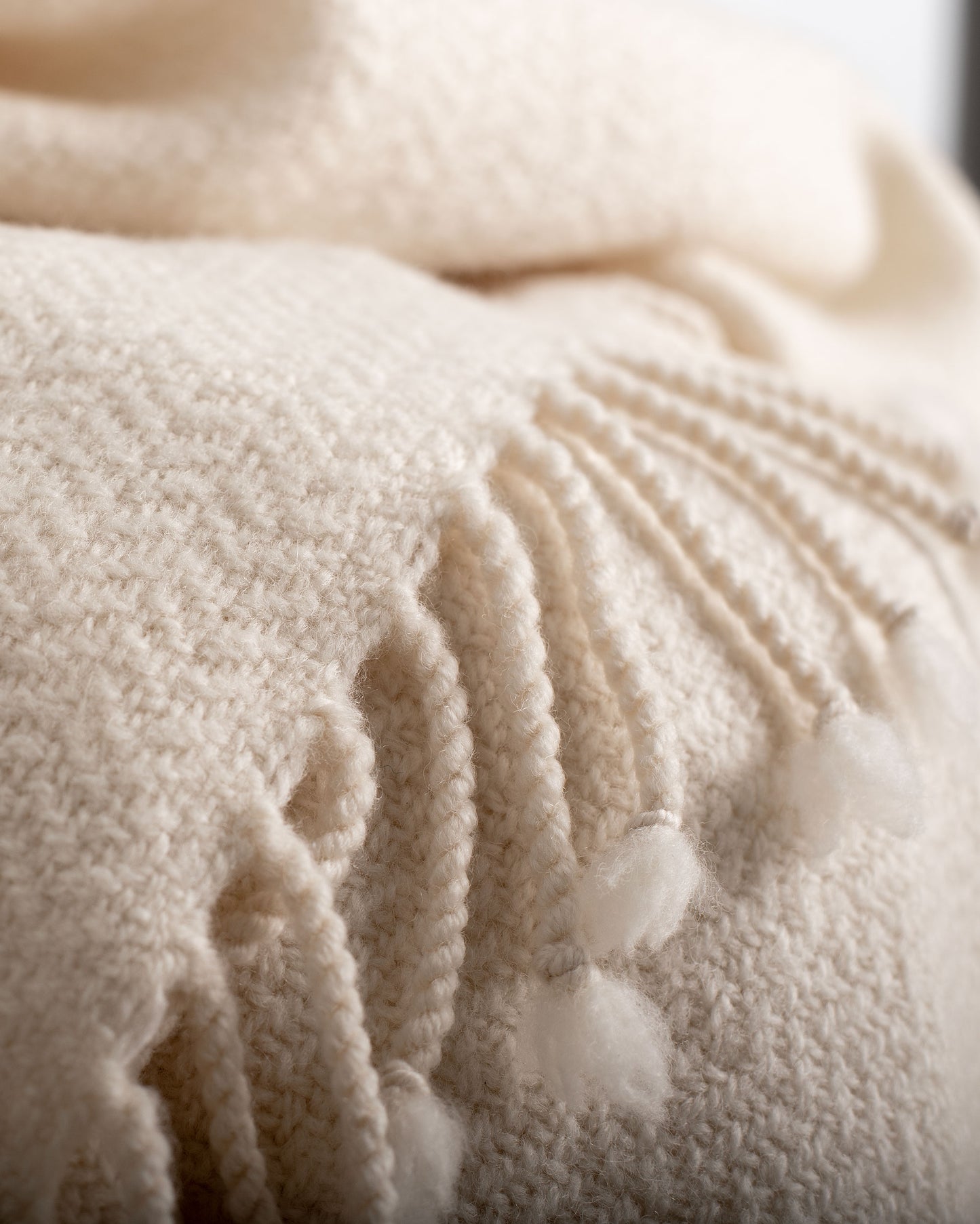 Extra Soft Merino Wool Blanket - Herringbone