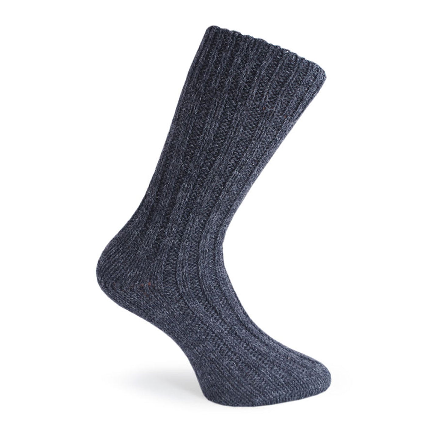 100% Wool Irish Aran Socks | Charcoal