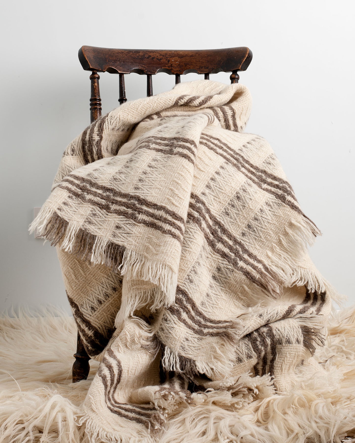 Heavy Handwoven Wool Blanket