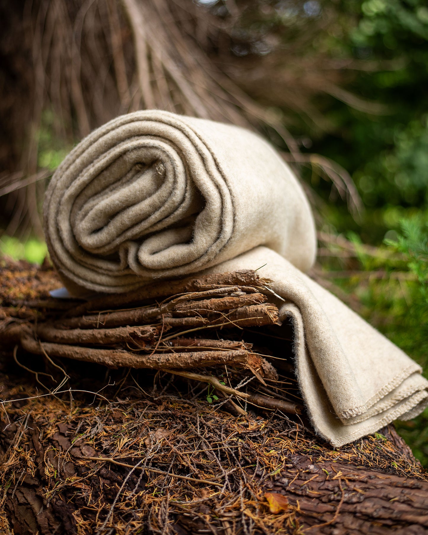 Pure Sheep's Wool Blanket- Natural Beige