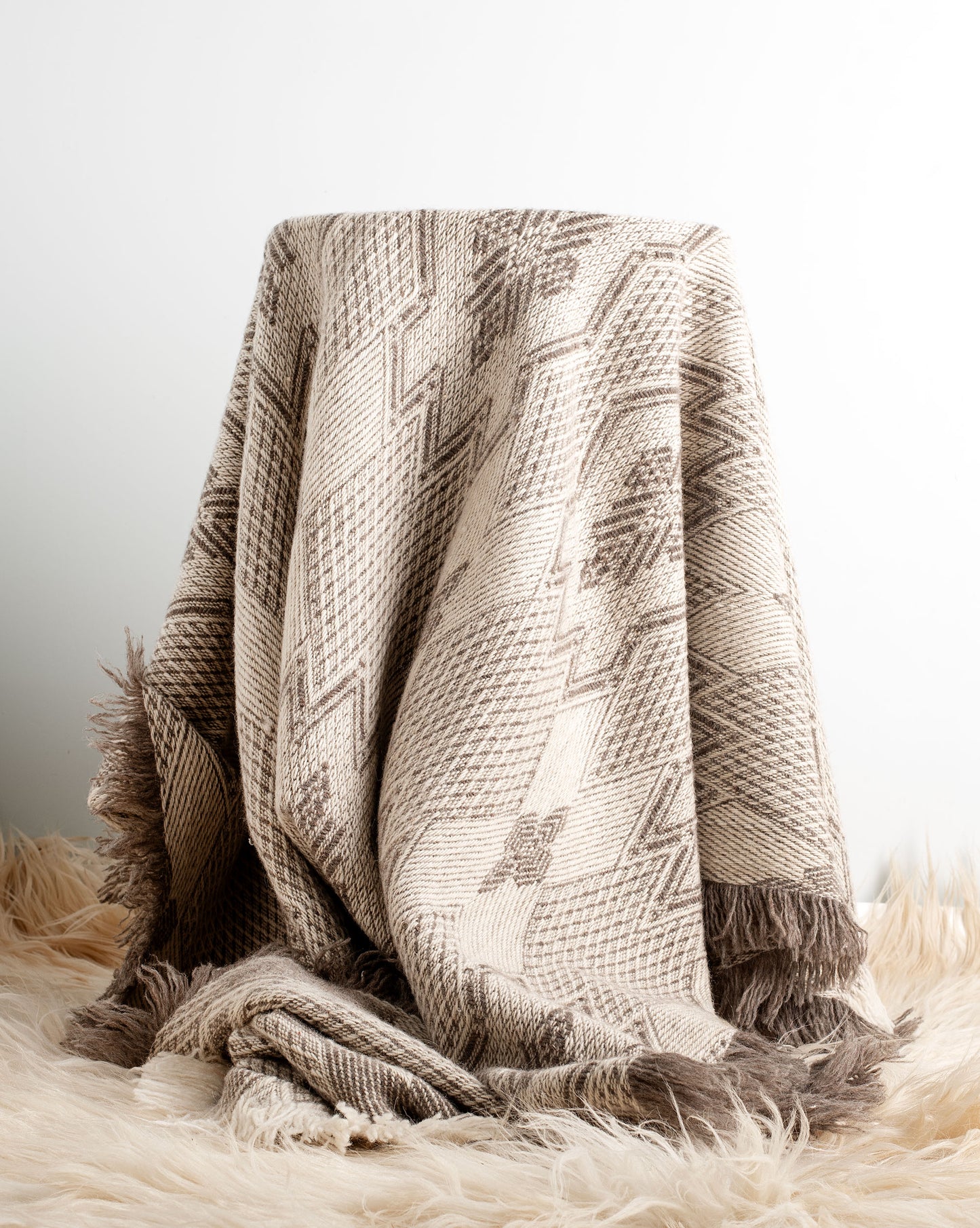 Handwoven Heavy Pure Wool Blanket