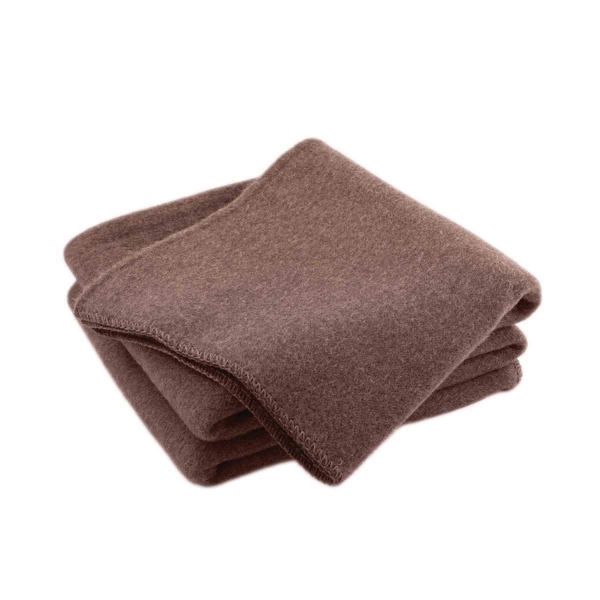 100% Wool Heavyweight Blanket - Natural Brown