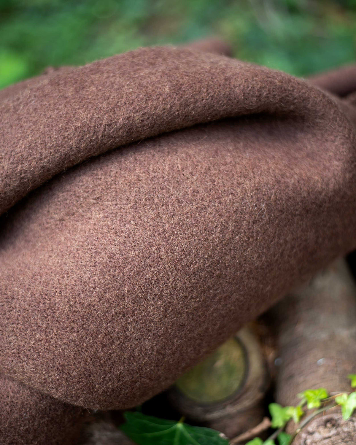 100% Wool Heavyweight Blanket - Natural Brown