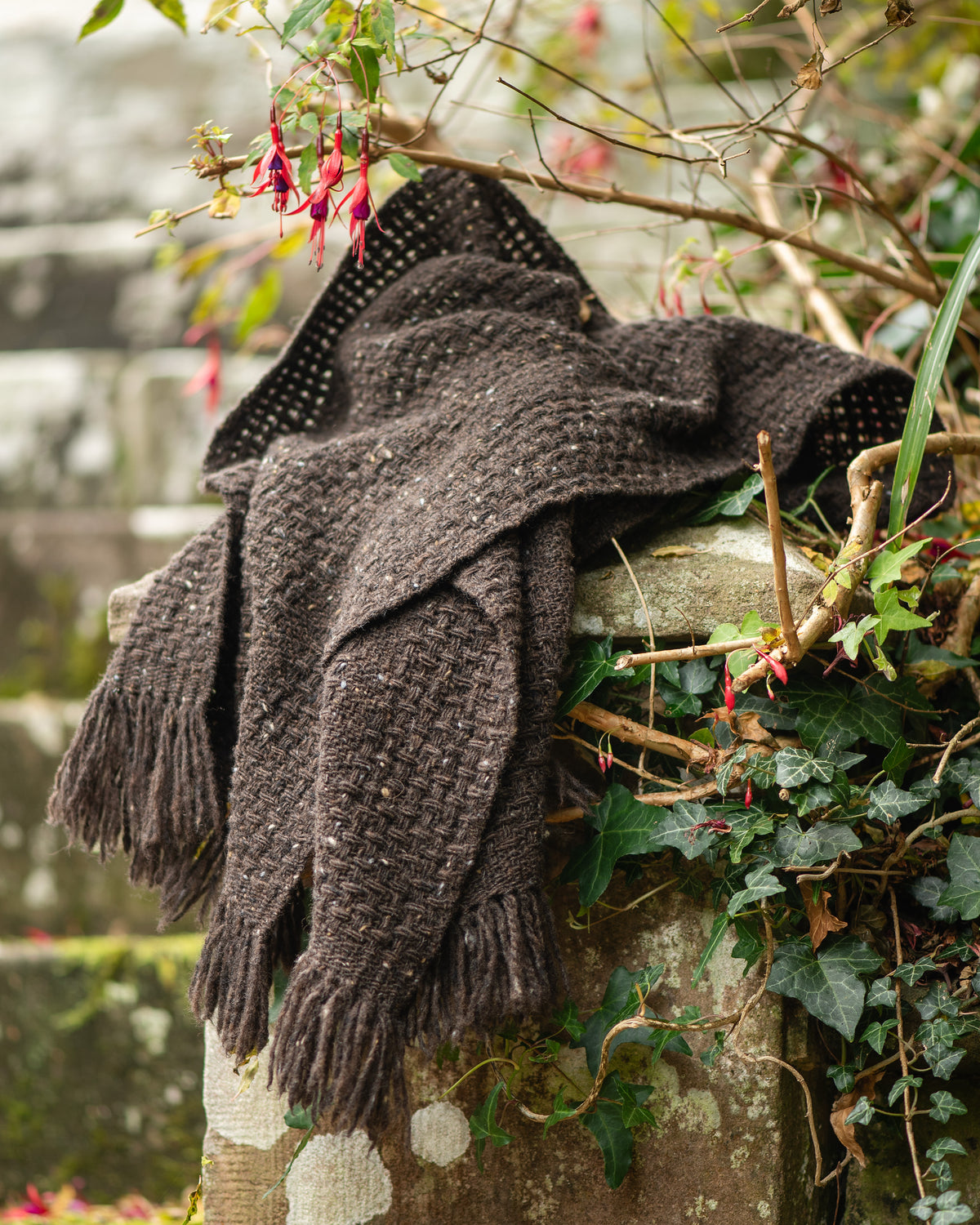 Donegal Merino Tweed Wool Scarf