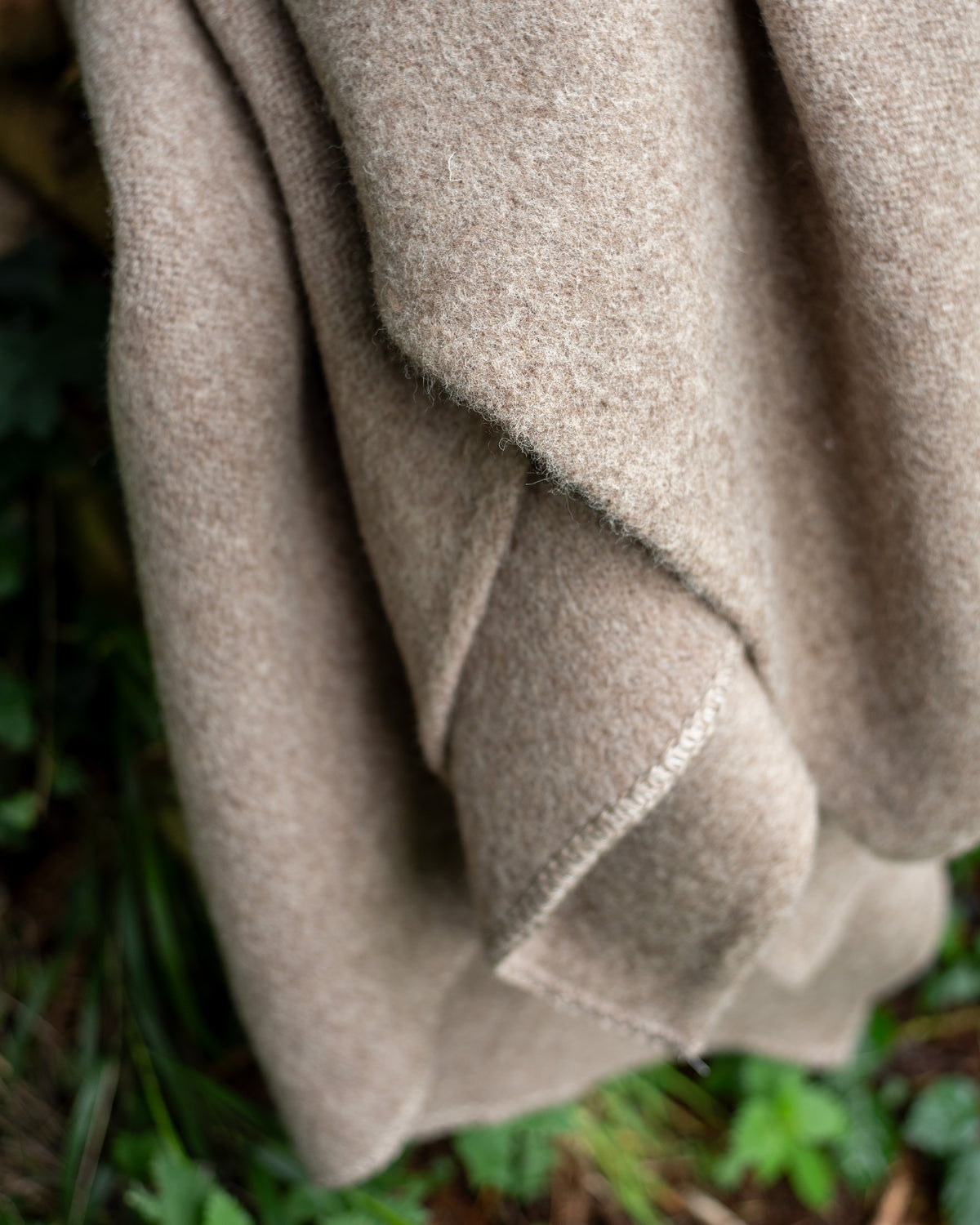 100% Wool Heavyweight Blanket - Natural Greige