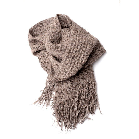 Merino & Alpaca Bouclé Shawl