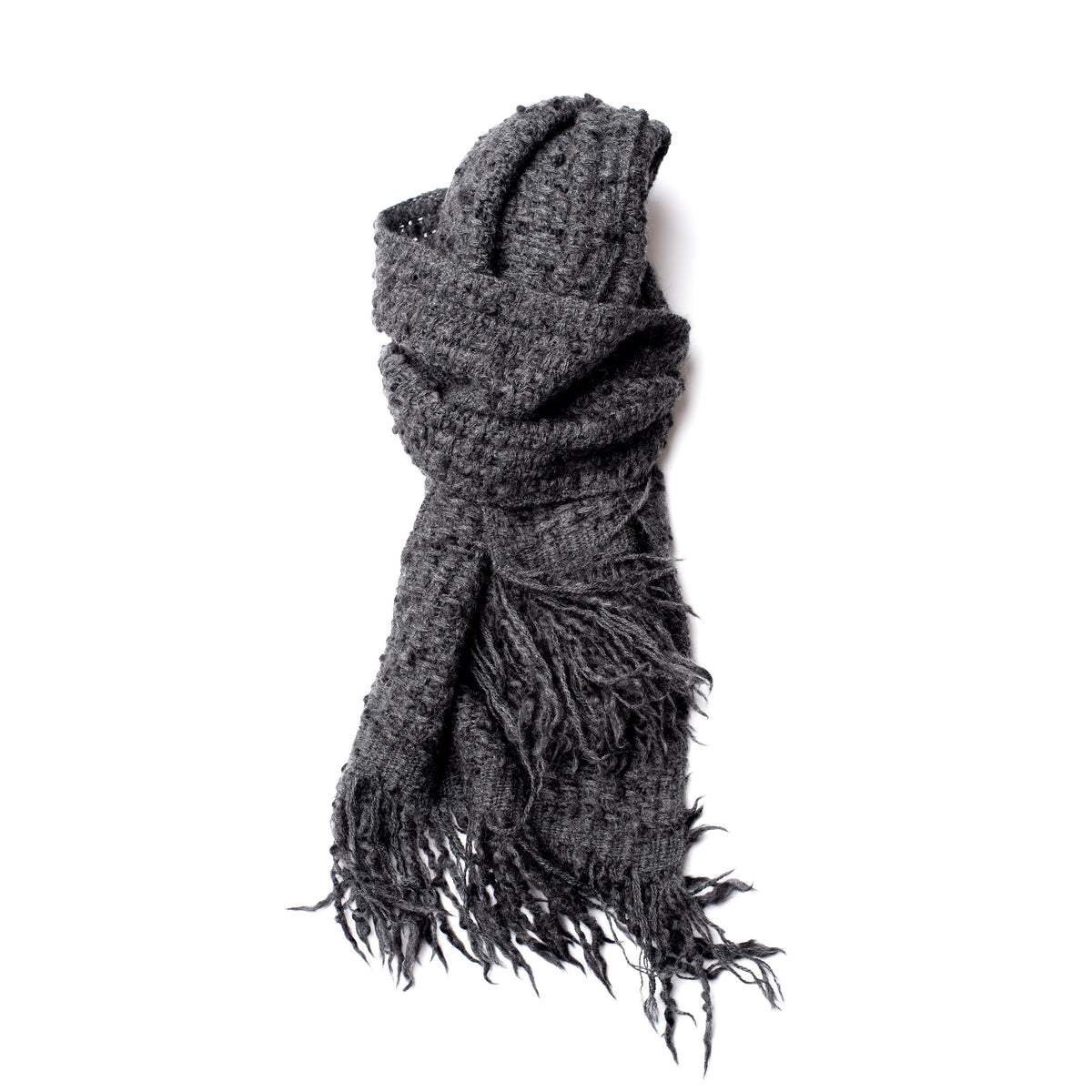 Merino & Alpaca Bouclé Scarf