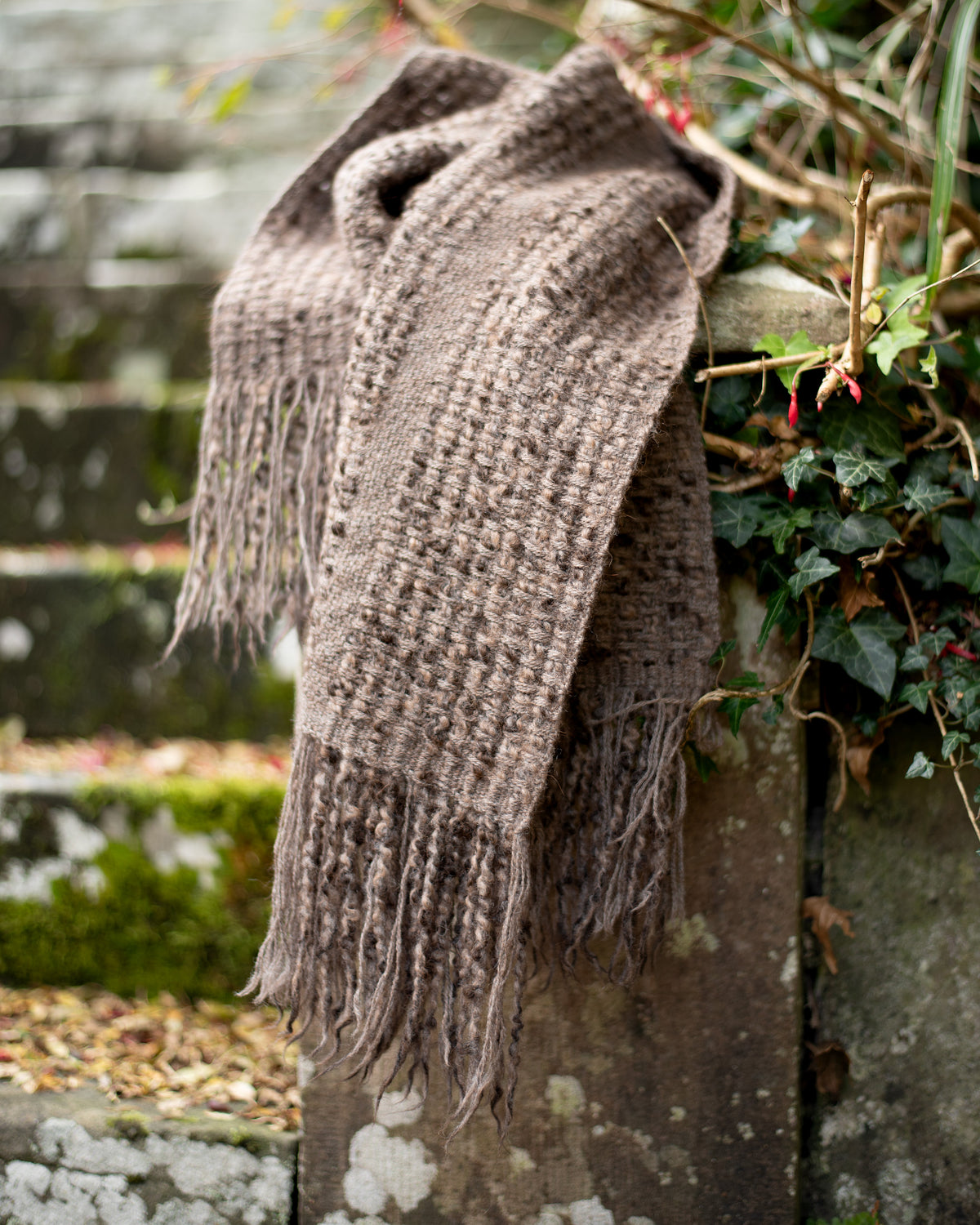 Merino & Alpaca Bouclé Shawl