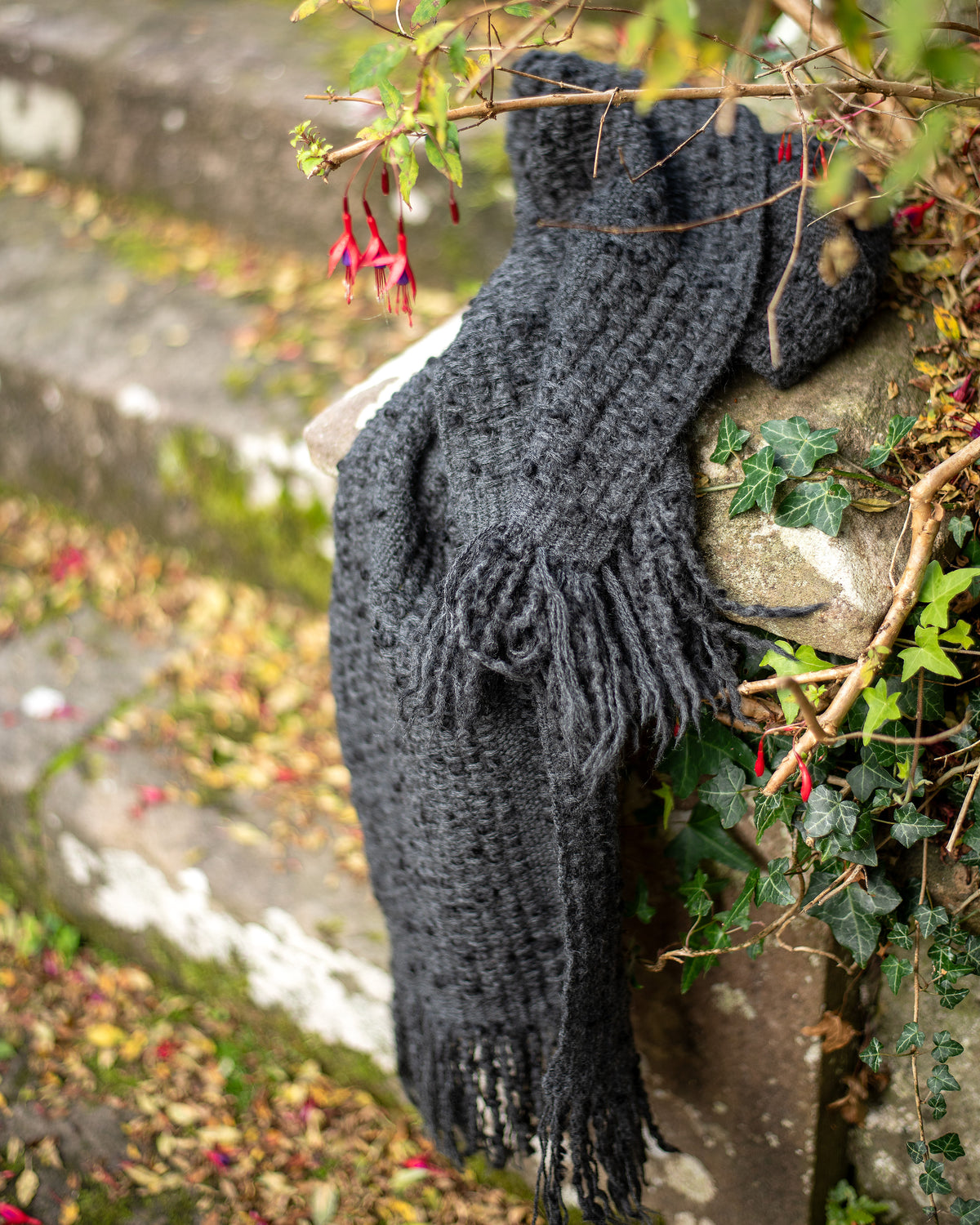 Merino & Alpaca Bouclé Scarf