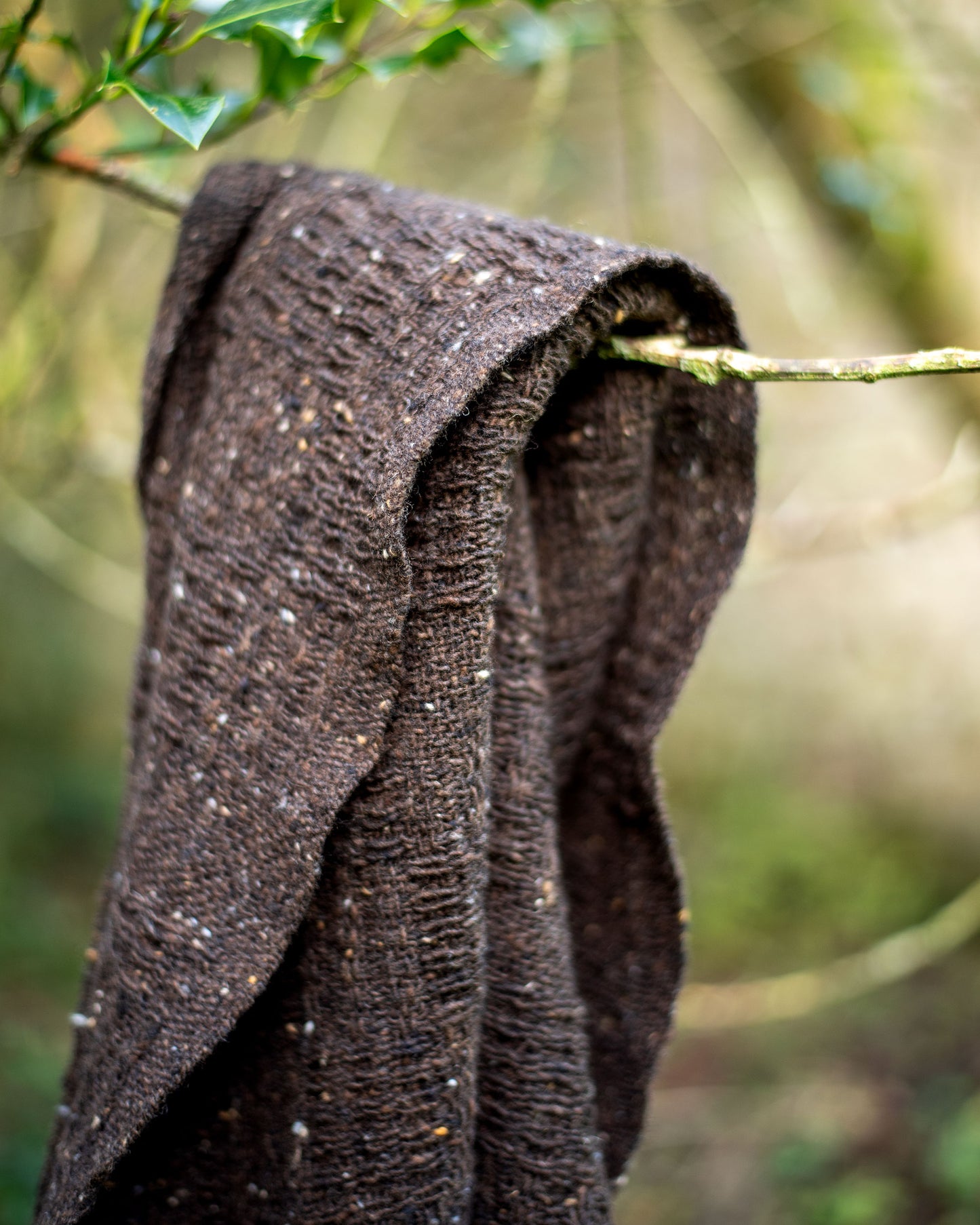 Handwoven Wool Scarf - Donegal Merino Tweed