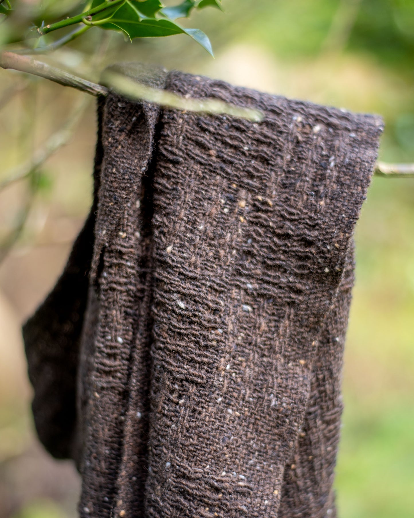 Handwoven Wool Scarf - Donegal Merino Tweed