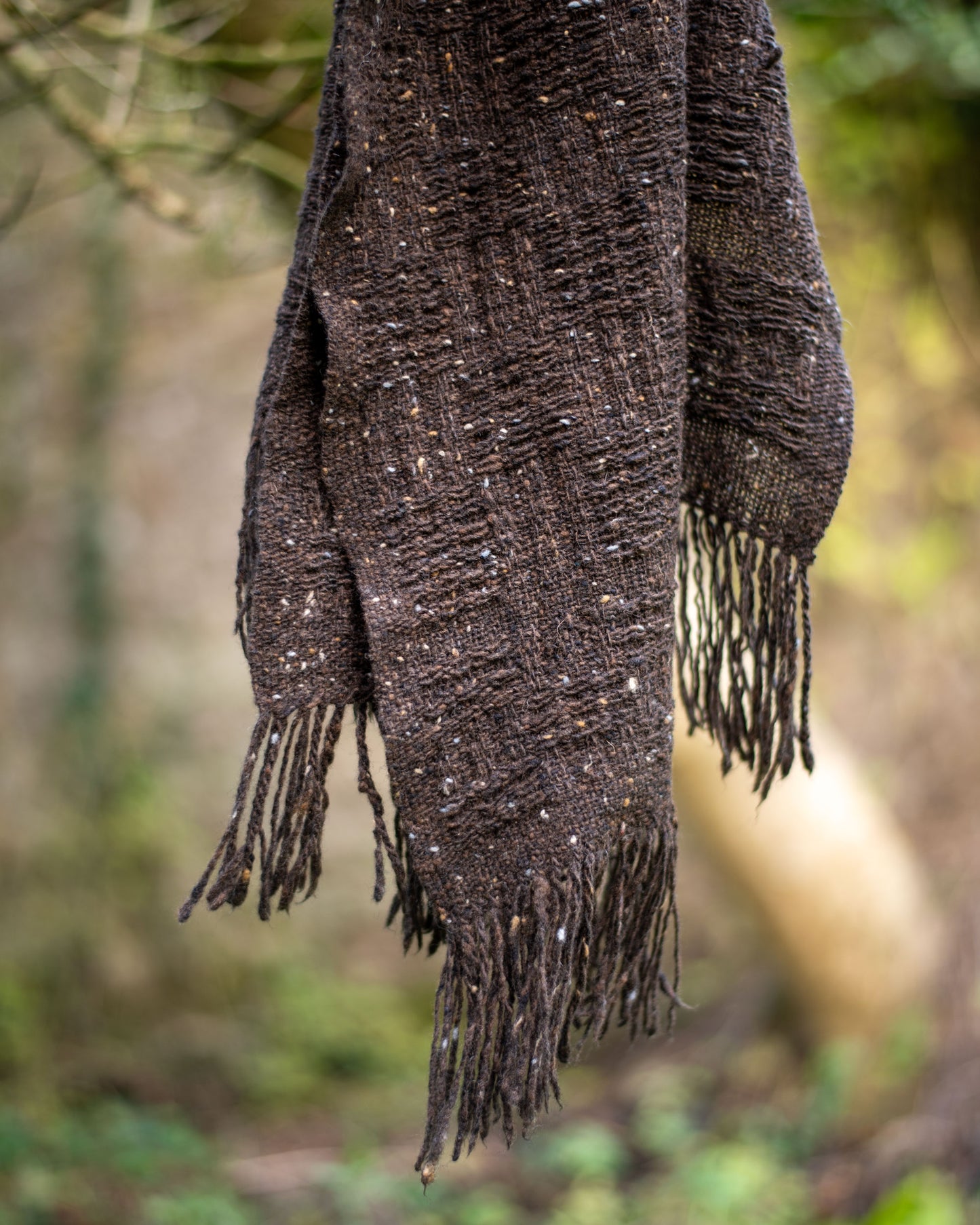 Handwoven Wool Scarf - Donegal Merino Tweed