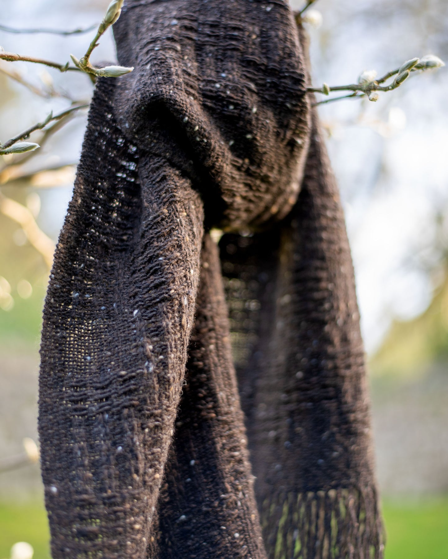Handwoven Wool Scarf - Donegal Merino Tweed