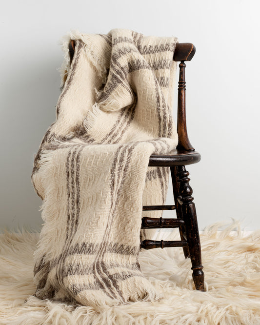 Heavy Handwoven Wool Blanket